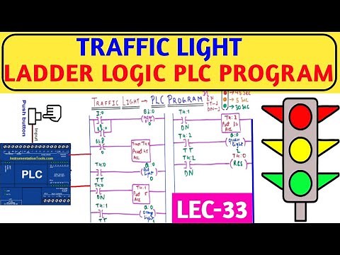 Traffic Light Ladder Logic PLC Program.