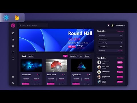 ReactJS Tutorial for Beginners : Fully Functional Responsive Dashboard | Firebase