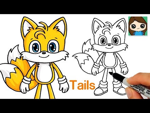 How to Draw Tails Easy | Sonic the Hedgehog
