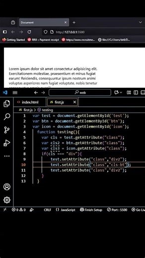 🌞🌙 Day & Night Mode Toggle in JS | Learn getAttribute & setAttribute Magic!