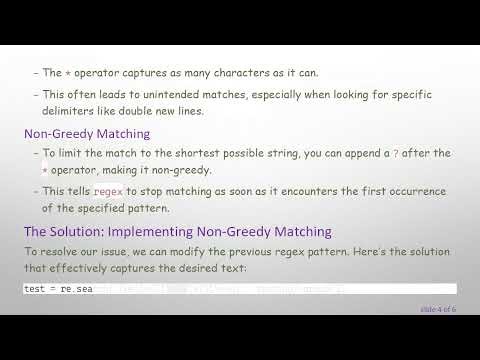 Mastering Regex in Python: How to Capture Text Before Double New Lines