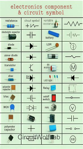 Electronic Component and Its Symbol Explained | CircuitWolfLab ⚡🐺