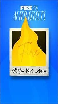 EASY Fire animation | After Effects Tutorial | Motion Graphics