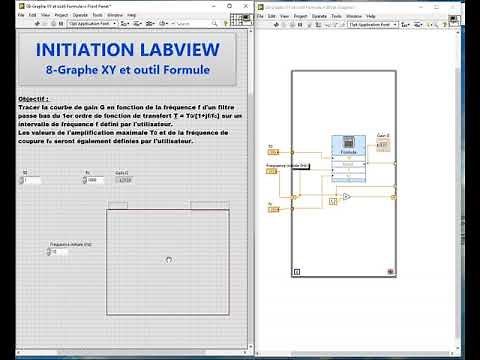 Initiation LabVIEW 8 - Graphe XY et outil formule