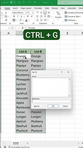 What's the EASIEST Way to Compare Two Lists in Excel?
