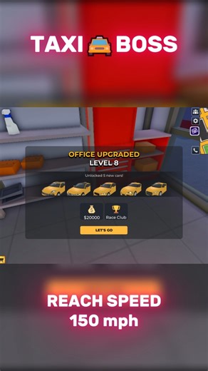 Reach a Speed 150 mph Task Lvl.8🚖Taxi Boss #shortvideo #taxiboss #games