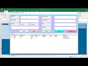 Excel Data Entry Form Tutorial