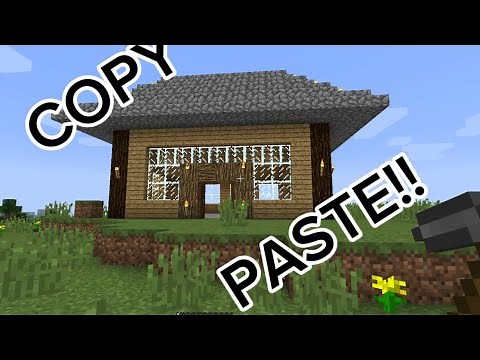 How to copy and paste a house on Minecraft mobile and xbox