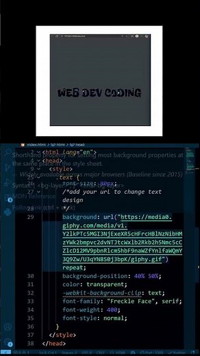 Building a background text animation using html CSS and JS | JavaScript Projects