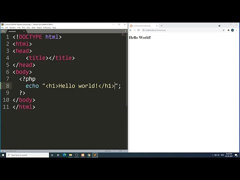 How to run PHP file in localhost using XAMPP Server?