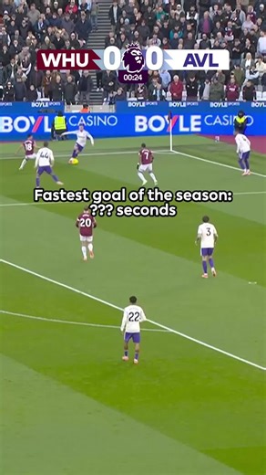 Fastest Premier League Goal: Mateus Fernandes in Seconds