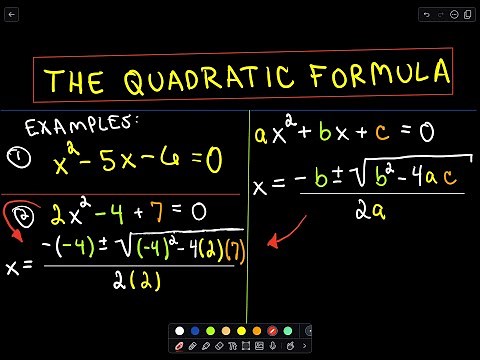 Using the Quadratic Formula