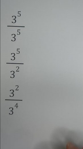 Simplify fractions with Exponents