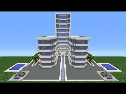 Minecraft Tutorial: How To Make A Modern Hotel - 3