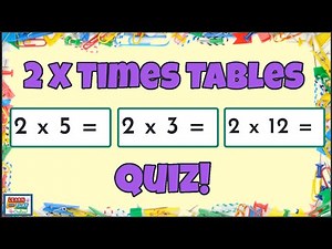 2 Times Tables Quiz /Multiplication Practise for Kids
