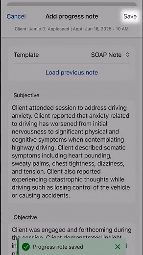 How to Complete Post Session Activities in the SimplePractice Mobile App