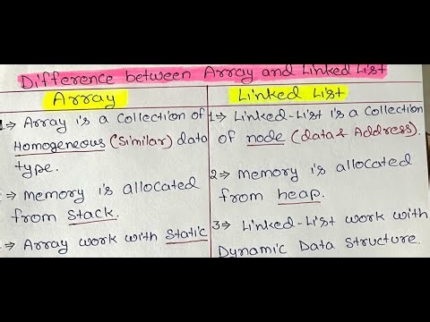 Array vs Linked List 🔥 | Key Differences Explained with Examples