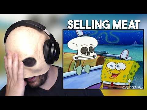 Selling MEAT! - [YTP] Spingebill Delivers a Moldy Pizza Reaction!