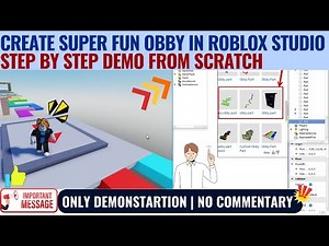 Create Super Fun OBBY From Scratch in Roblox Studio | Step-by-Step Demonstration