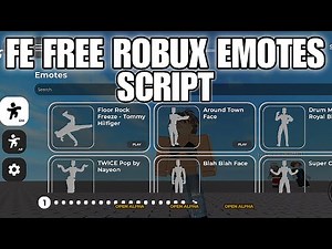 (FE) Free Robux Emotes SCRIPT | Pastebin 100%