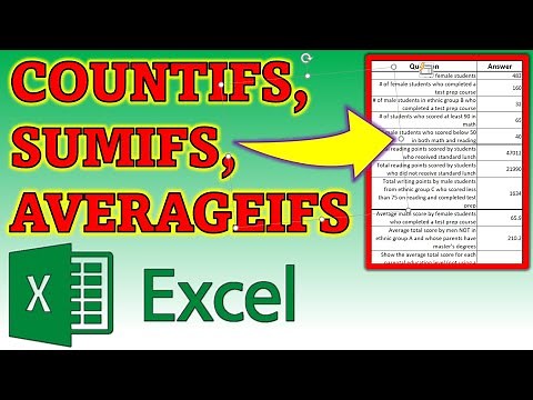Excel COUNTIFS, SUMIFS, & AVERAGEIFS (tutorial + examples)