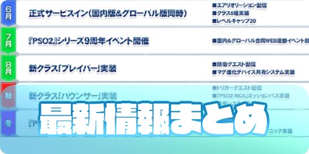 【PSO2NGS】最新アップデート情報｜ロードマップまとめ｜ゲームエイト