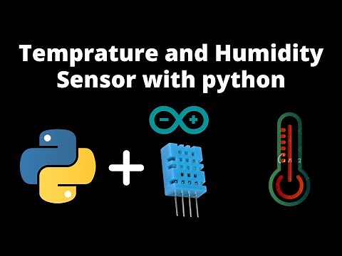 Arduino temperature & Humidity sensor using python