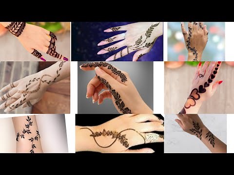 15 simple mehandi design🤩