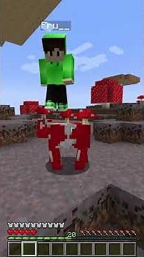 Hiding from my friend as a MOOSHROOM!