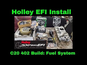 Holley Sniper EFI Install Big block chevy C20 fuel system