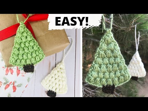CROCHET CHRISTMAS TREE ORNAMENT - Free Pattern & Tutorial