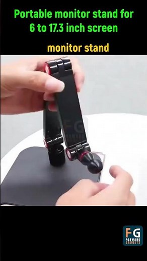 Portable Monitor Stand for 6 to 17.3 Inch Screen | Foldable, Adjustable & 360° Rotatable Holder!