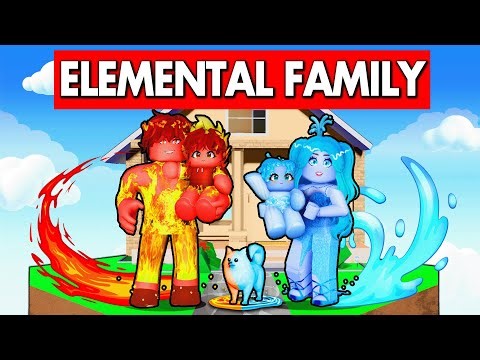 Having an ELEMENTAL FAMILY in Roblox!