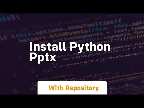 install python pptx