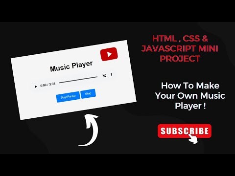 HTML CSS JavaScript | JS Mini Project | JavaScript Project | Mini Coding Project | Own Music Player