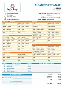 28 Free Estimate Template Forms [Construction, Repair, Cleaning...]