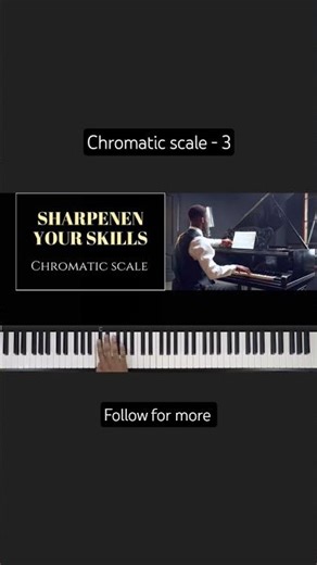 Part 3: The chromatic scale encompasses every note. #chromaticscale #pianolesson #short