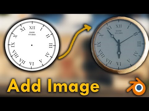 Blender tutorial-How To Add Image To 3D Model