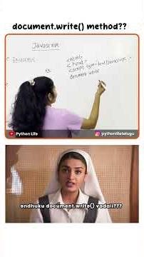 document write method in Javascript