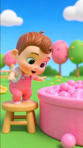 Learn Colors with Baby 🟢🔴🔵🟡 | Cartoon for Kids | Nursery Rhymes & Kids Songs #shorts #cartoon #baby