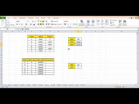 MS Excel | how to calculate bonus and incentive with IF formula
