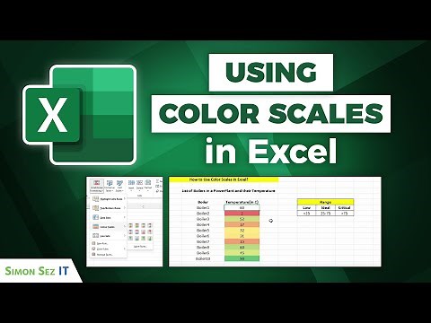 Using Color Scales in Microsoft Excel