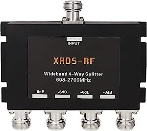 Amazon.com: Wide-Band 4 Way Splitter N Type Female-50 Ohm Cellular Signal Splitter for 4G/LTE System by XRDS-RF (NOT for TV) : Electronics