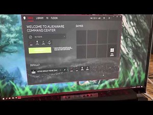 Alienware command center issues