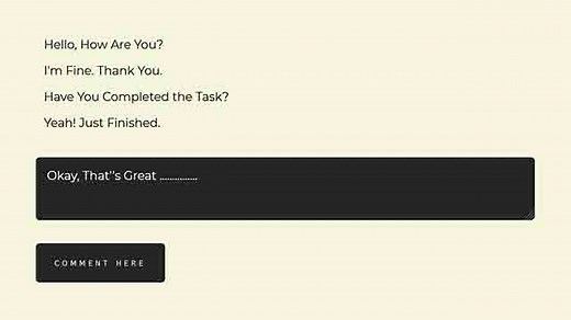 How to Create a Simple Comment Box using HTML CSS & JS