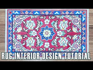 Video tutorial on carpet design: How to Draw a Carpet Design | Step by Step Tutorial