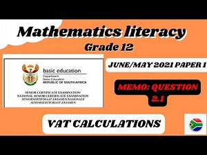 Grade 12 Mathematics Literacy Paper 1 exam guide (May/June 2021) | Question 2.1
