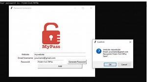 Password Generator In GUI Python with Source Code - Source Code & Projects