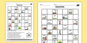 Directions 8 Compass Points Worksheet