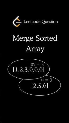 Merge Sorted Array #leetcode #programmingtutorial #coding #array